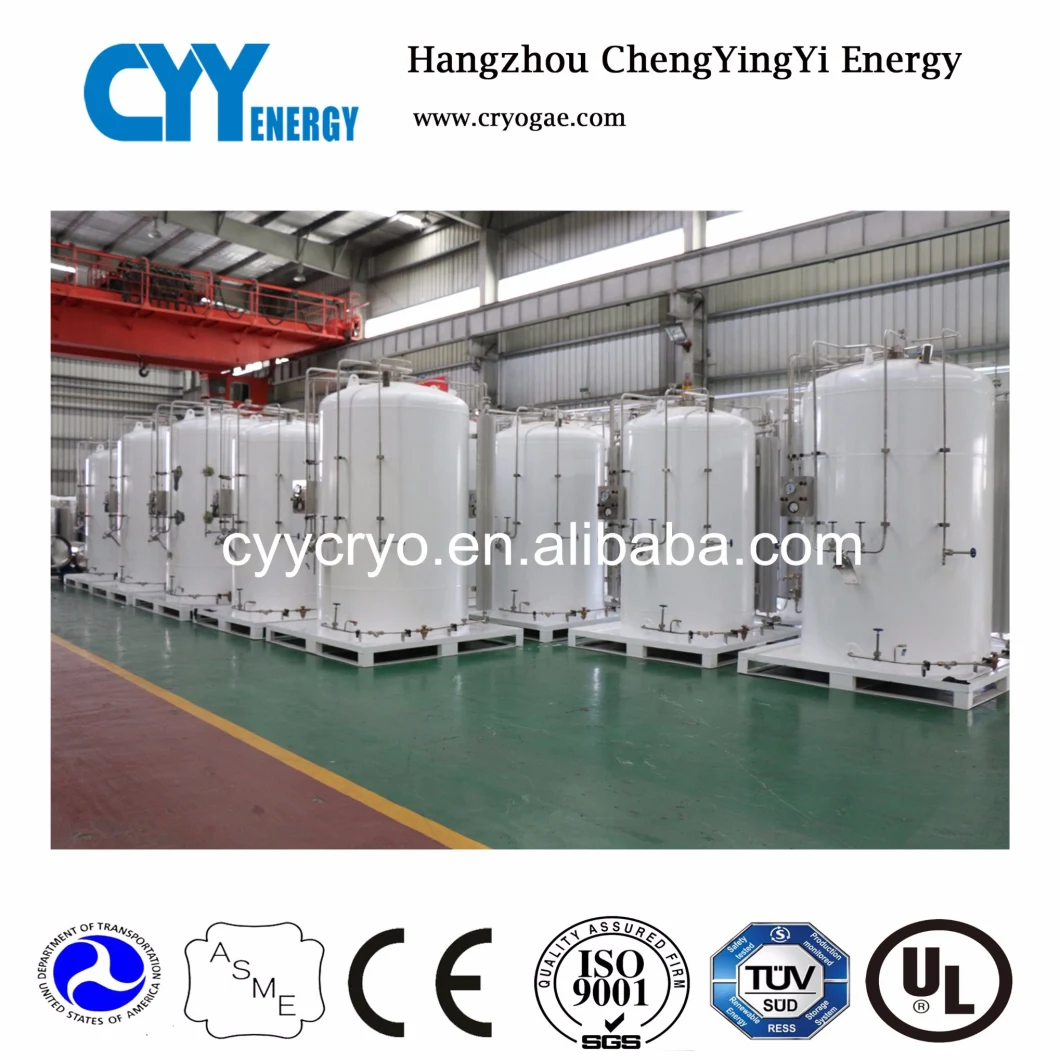 Liquid Oxygen/Nitrogen/Natural Gas/Carbon Dioxide 1-5m3 Storage Cryogenic Tank