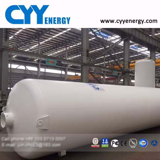 Tanque de armazenamento de oxigênio líquido, nitrogênio, dióxido de carbono, argônio, usado industrialmente, com diferentes capacidades