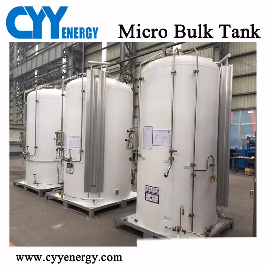 5m3 Lox/Lin/Lar/LNG/Lco2 Tanque de Armazenamento de Líquido Criogênico Tanque de Aço Inoxidável Tanque de Líquido Micro Tanque de Volume